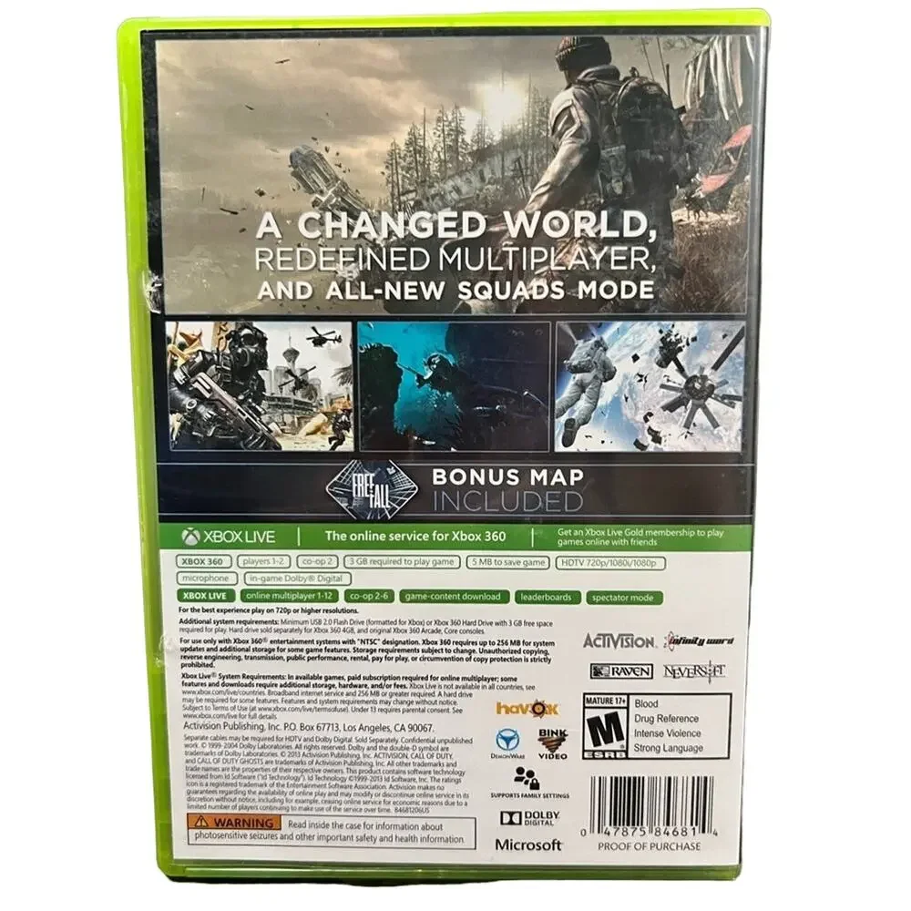 CALL of Duty Ghost Game XBOX 360